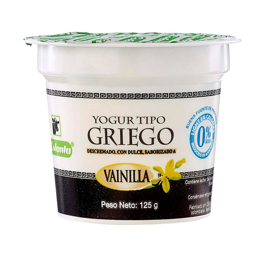 Yogurt Colanta griego vainilla x 125 gtiendasjumbo.co Jumbo Colombia