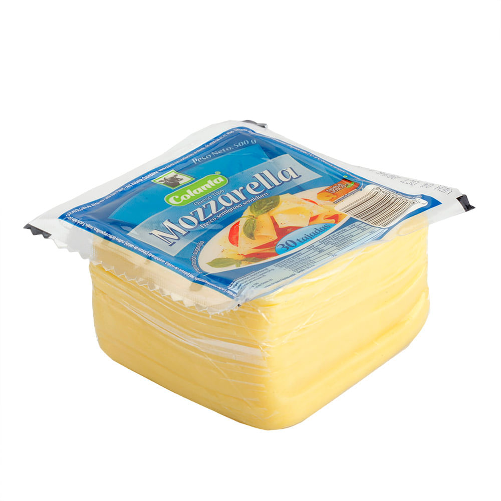 Queso mozzarella tajado x 500 g colantatiendasjumbo.co Jumbo Colombia
