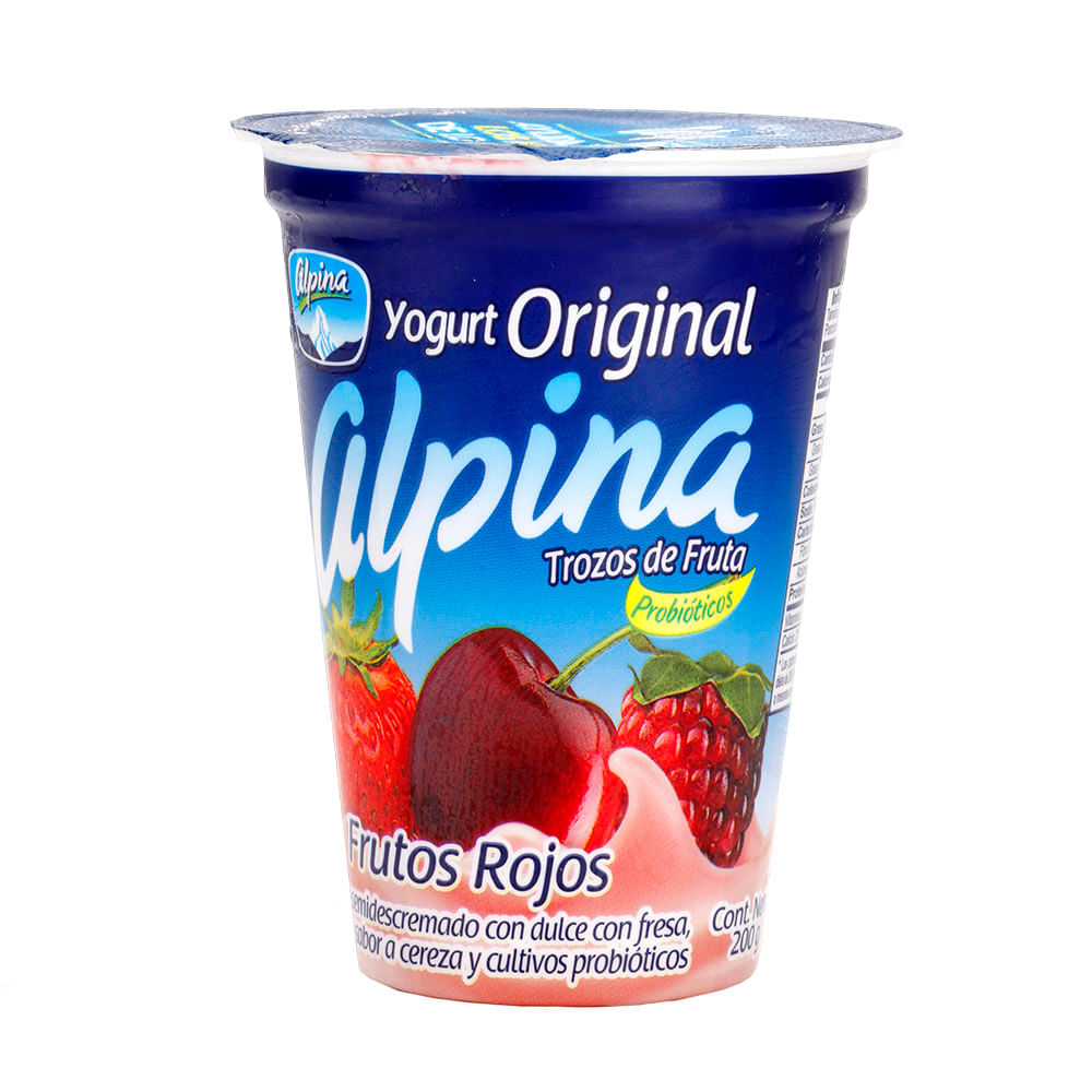 Yogurt Alpina Frutos Rojos x 200gtiendasjumbo.co Jumbo Colombia