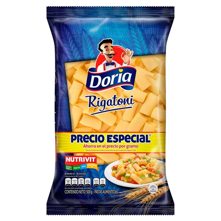 Pasta Clásica Rigatoni Doria x 500 g. tiendasjumbo.co Jumbo Colombia