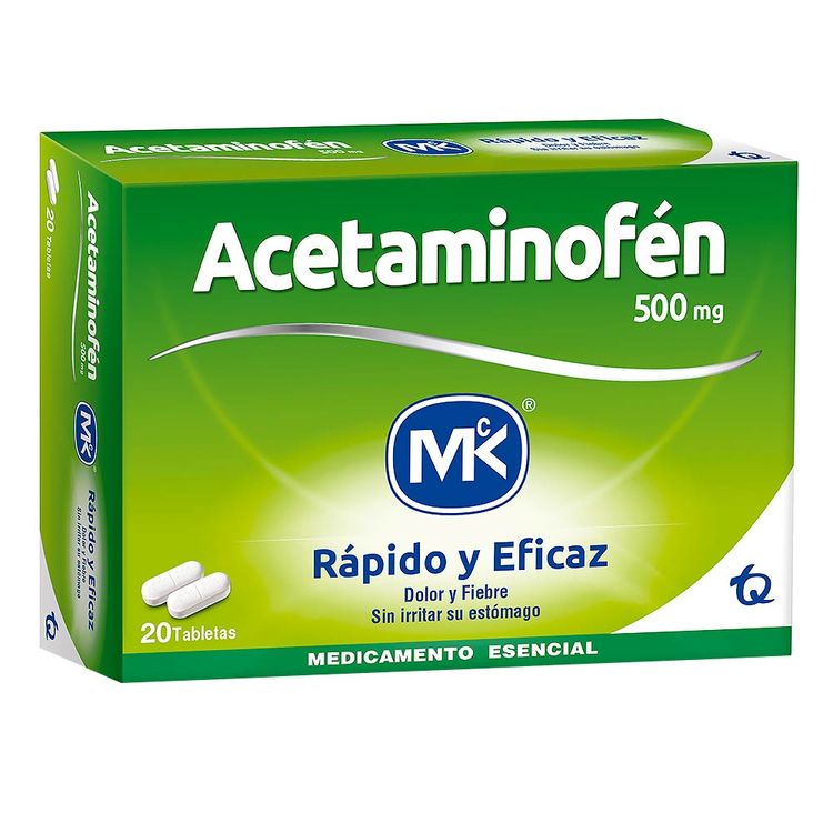 Acetaminofen Mk x 500 tab x 20 - Jumbo Colombia