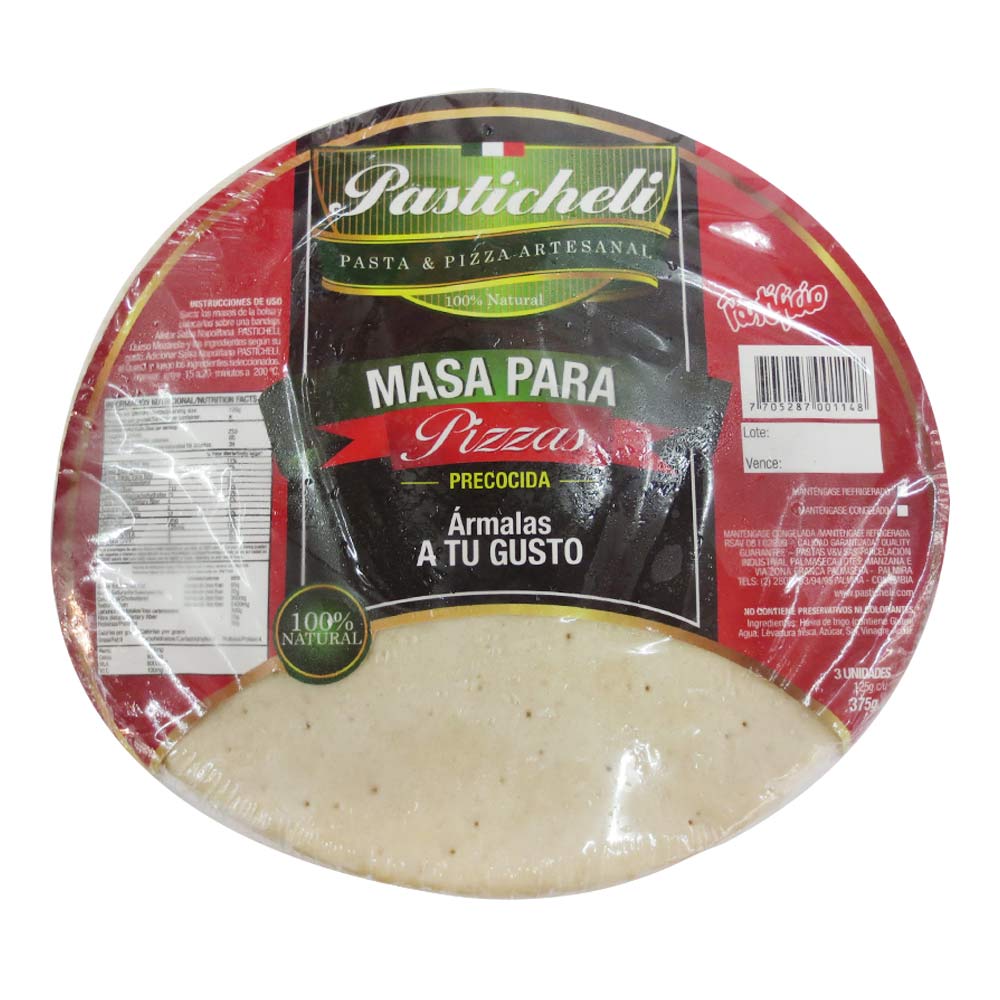 Masa Pasticheli Pizza Precocida X3und X125gc U Tiendasjumbo Co Jumbo Colombia
