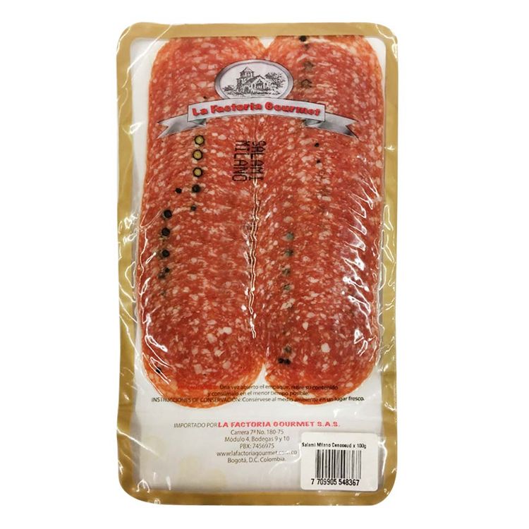 Salami milano la factoría x 100g tiendasjumbo.co Jumbo Colombia