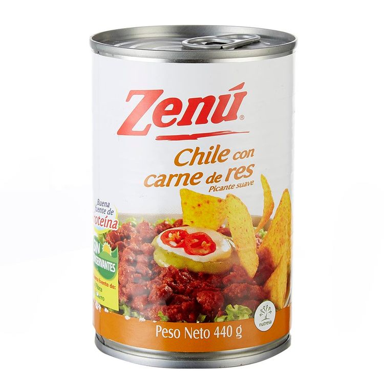 Chile Con Carne Res Zenu X 440g Jumbo Colombia