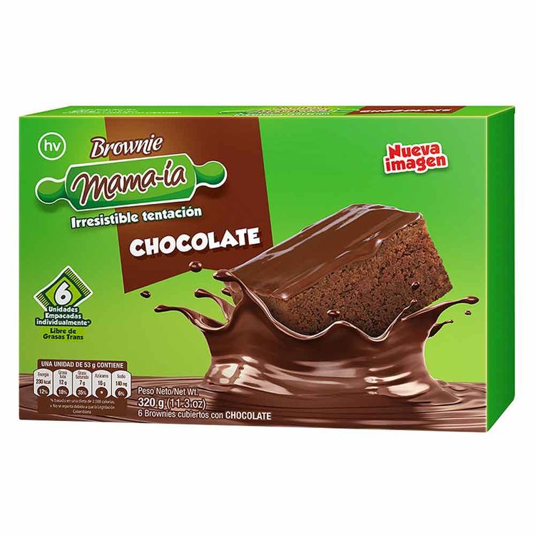 Brownie Chocolate Mamaía 6 Und x 320gtiendasjumbo.co Jumbo Colombia