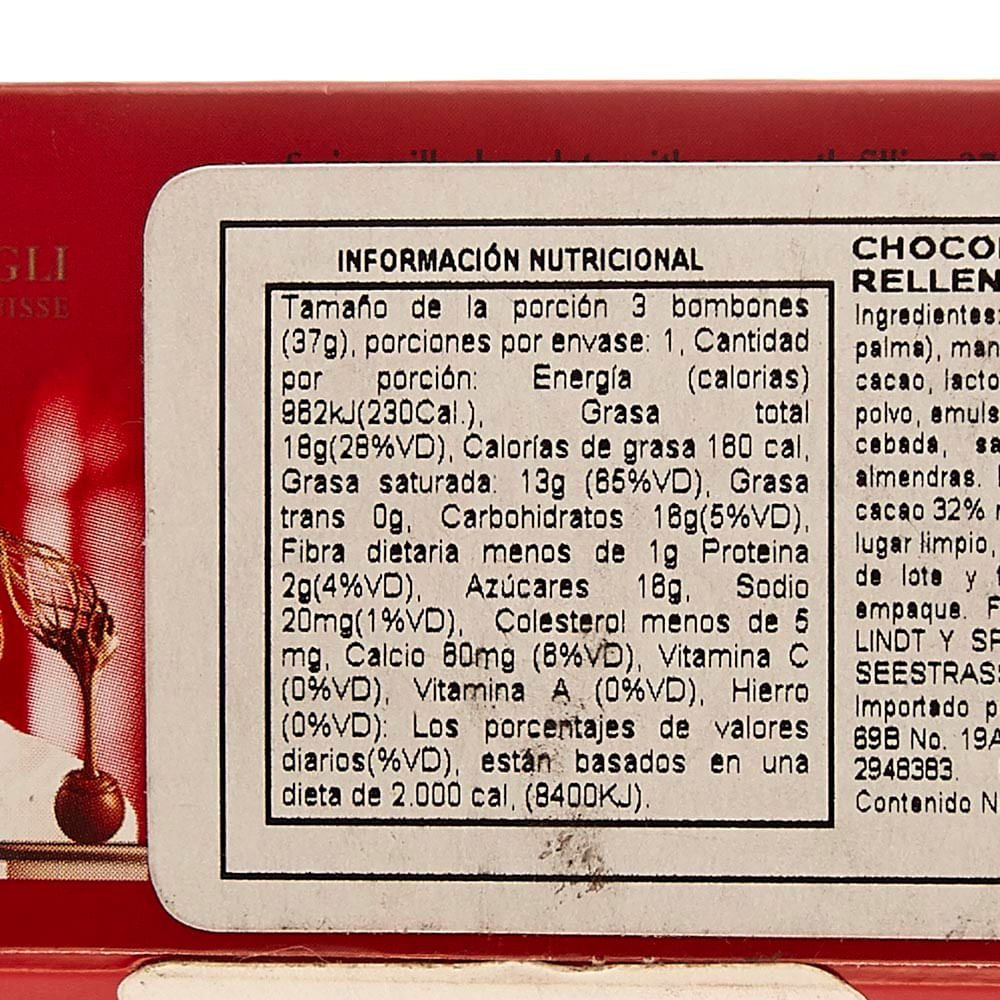 Chocolate Lindt Lindor Milk Trio x 37 G Jumbo Colombia