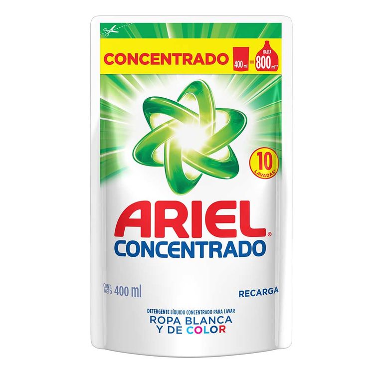 Detergente Ariel concentrado ropa blanca x 400ml ...