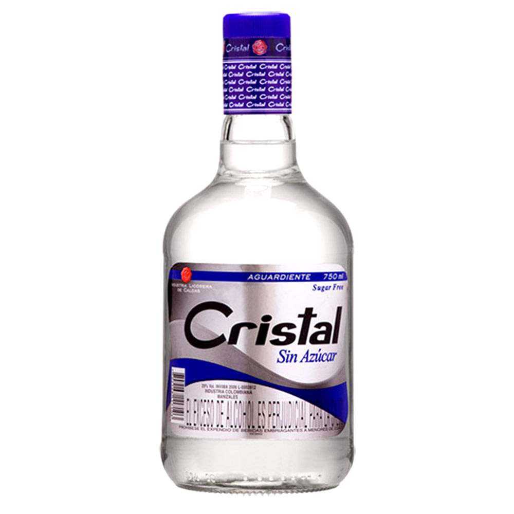 Aguardiente Cristal Botella X 750 Ml Jumbo Colombia