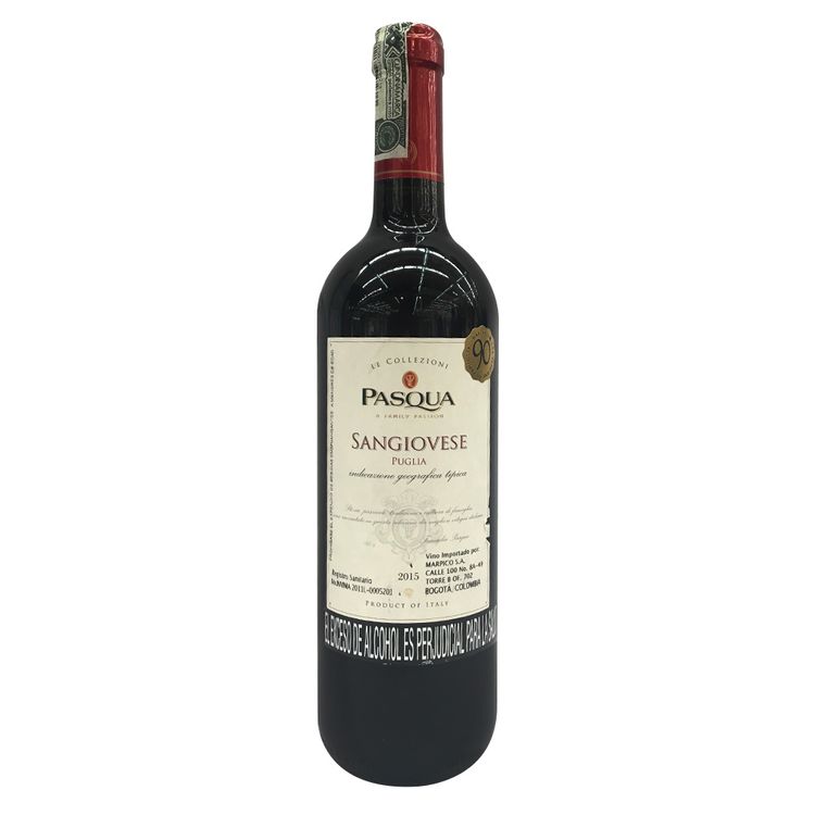 Vino Di Puglia pasqua sangiovese botella. x 750 ml-tiendasjumbo.co ...