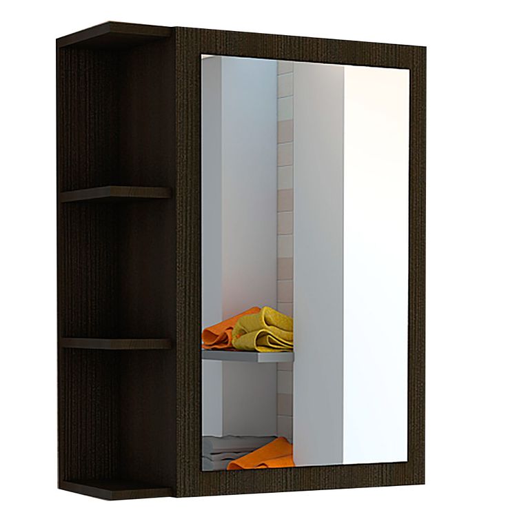 Joyero gabinete con espejo wengue 70 x 60 x 21.5cm Rta - Jumbo Colombia