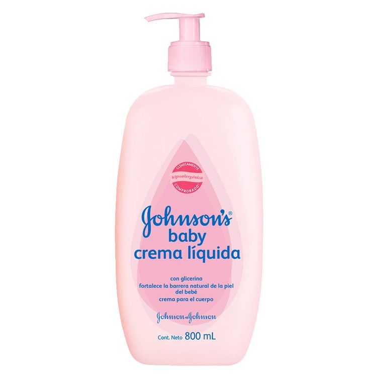 Crema Johnson's Baby líquida original x 800ml Jumbo Colombia