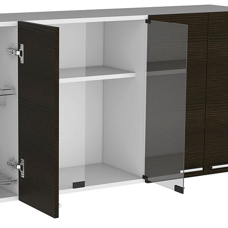 Gabinete superior wengue/blanco 60 x 150 x 31,5 cms Rta - Jumbo Colombia