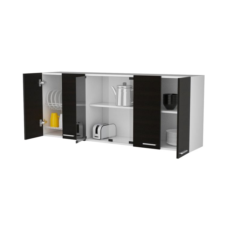 Gabinete superior wengue/blanco 60 x 150 x 31,5 cms Rta - Jumbo Colombia