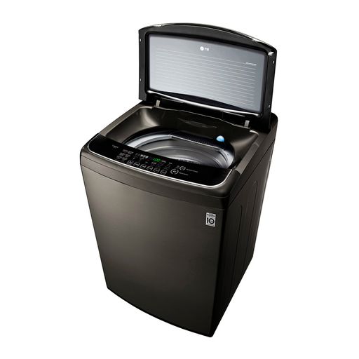 lavadora lg hedd carga superior 19kg wt19bss6h turbowash3d black steel