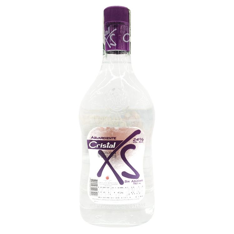 Aguardiente Cristal Xs Sin Azucar X 750 Ml Jumbo Colombia