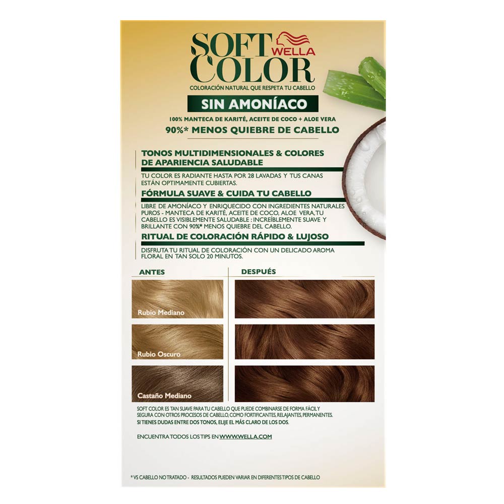 Tinte Wella Soft Color Tono 70 Rubio Natural X1 Unidad Jumbo Colombia