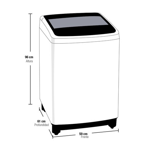 lavadora lg carga superior 13kg wt13dsbp smart inverter