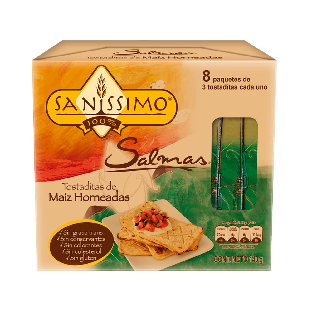 Tostaditas Salmas Sanissimo X 140g - Tiendasjumbo.co - Jumbo Colombia