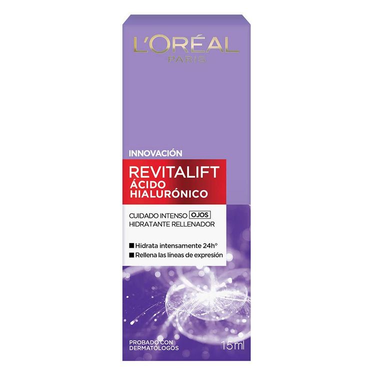 crema contorno de ojos loreal acido hialuronico
