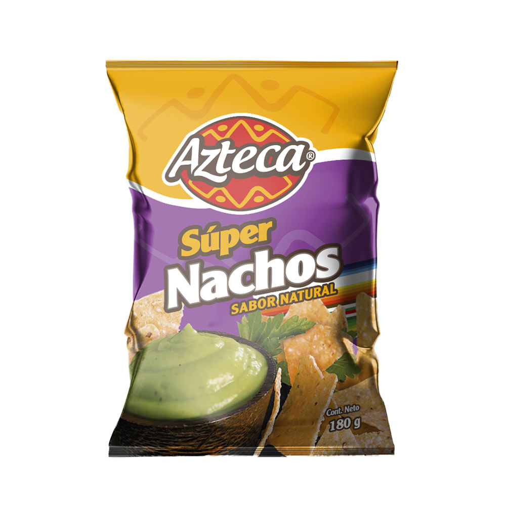 Super nachos Azteca sabor natural x 180g Jumbo Colombia