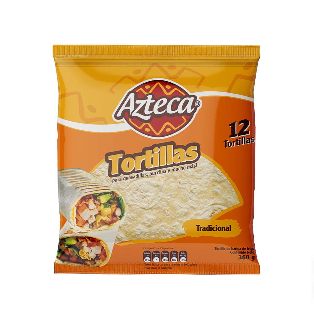Tortillas Azteca x 12 unidades x 360g. Jumbo Colombia