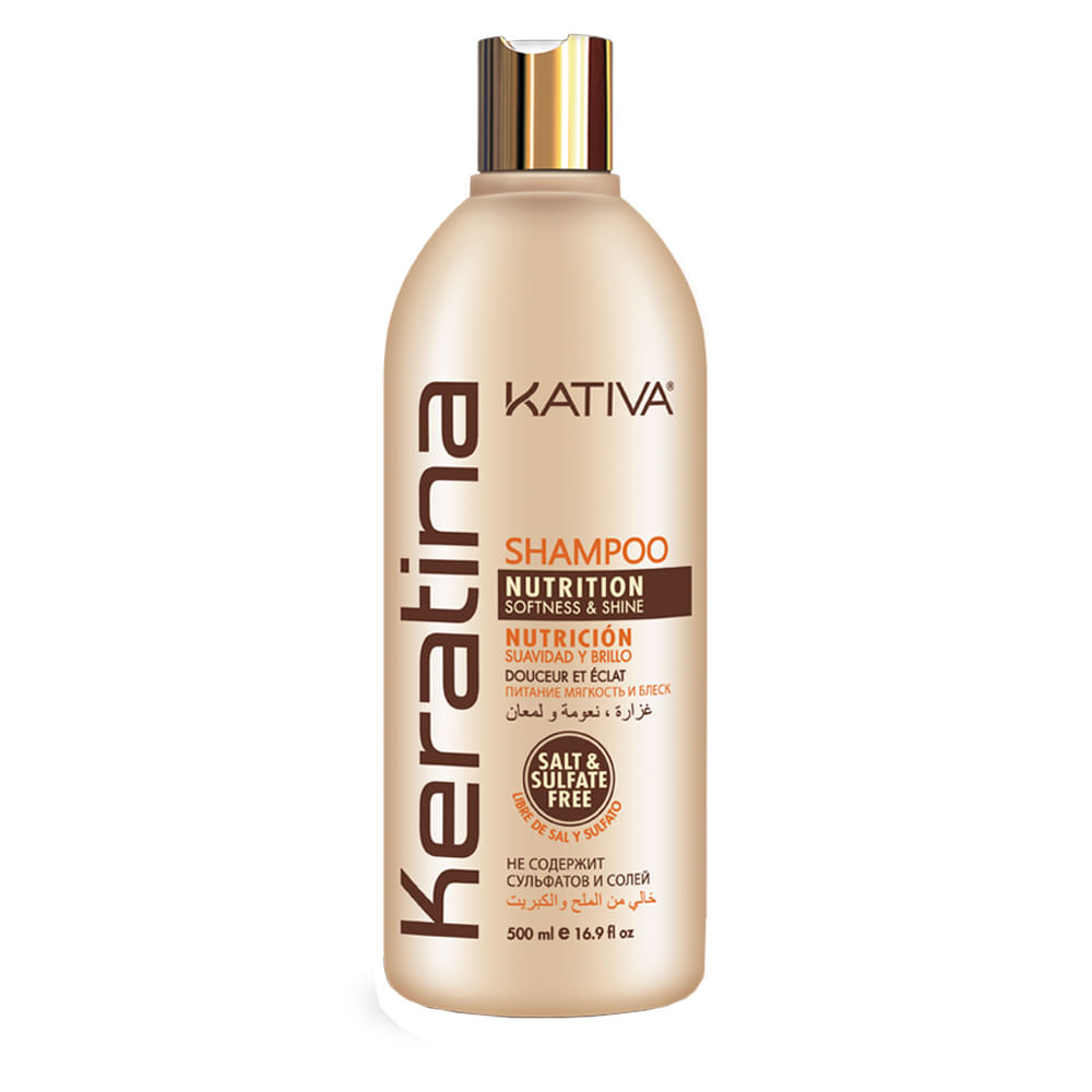 Shampoo Kativa keratina nutrición x 500ml Jumbo Colombia