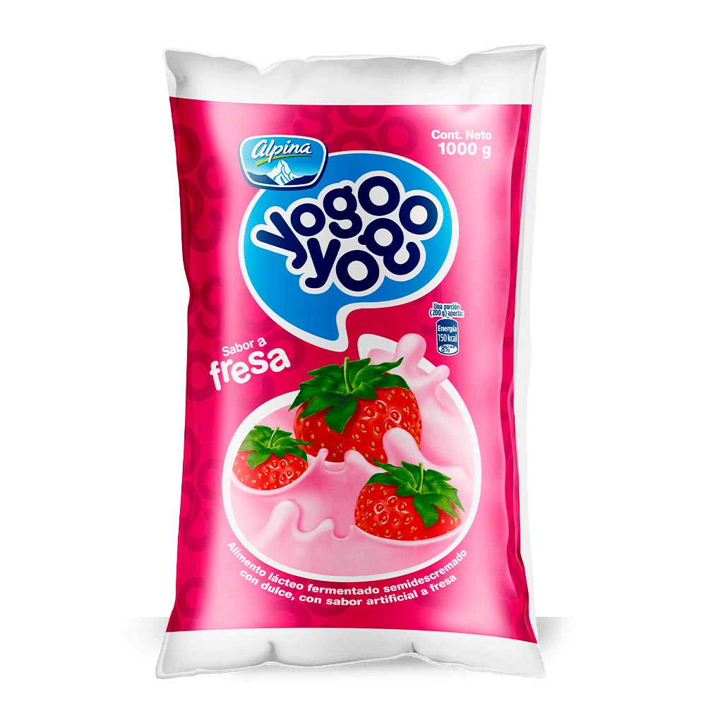 Yogo-Yogo Fresa X 1000g Alpina-tiendasjumbo.co - Jumbo Colombia