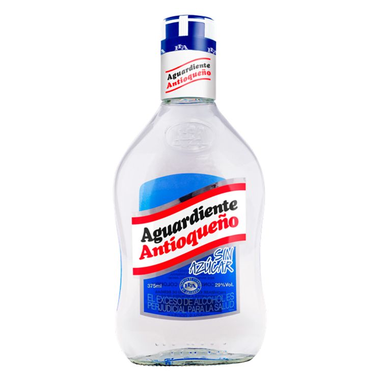 Aguardiente Antioqueno Sin Azucar X 375 Ml Jumbo Colombia