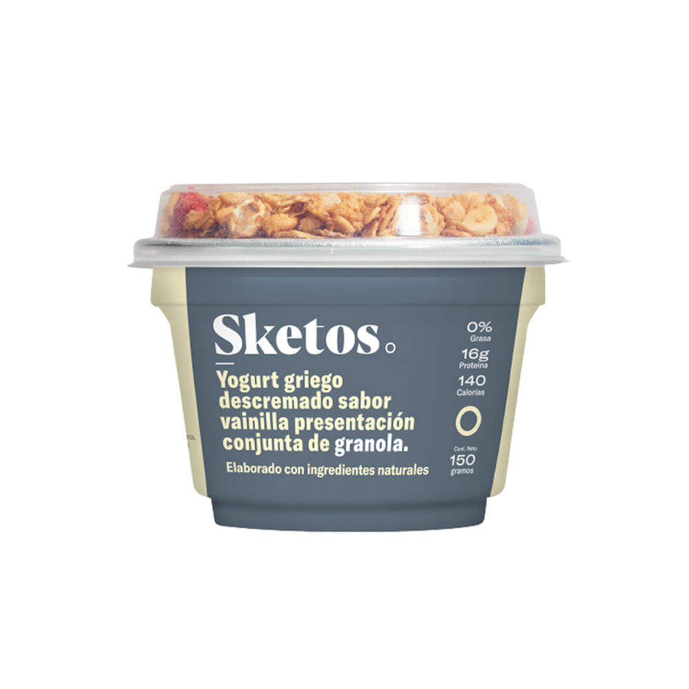 Yogurt griego crunchy granola Sketos x 150 g Jumbo Colombia