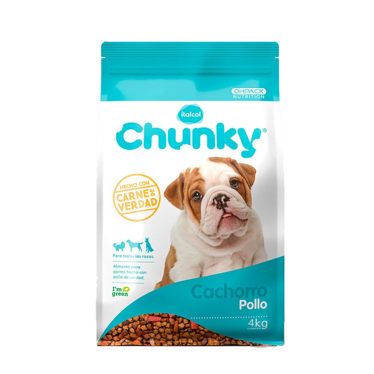 Alimento para perro Chunky pollo cachorros x 4 Kg-tiendasjumbo.co