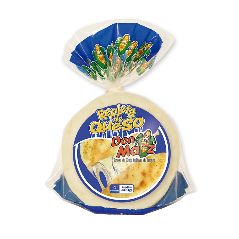 Arepa Queso Don Maíz X 4 Und X 400 G Jumbo Colombia