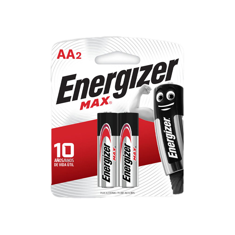 Pila Energizer Max Alcalina Aa X 2 Jumbo Colombia