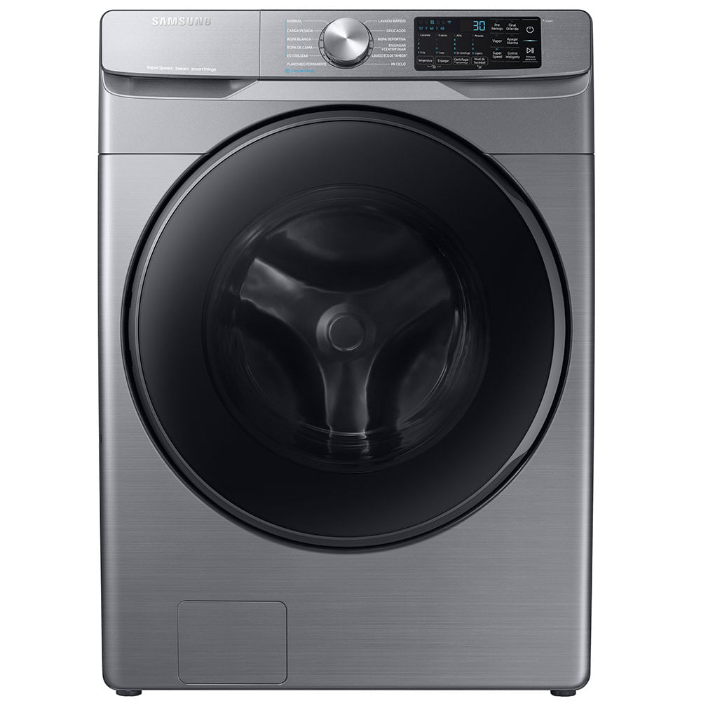 Lavadora Samsung Wf22r6270ap Co 22kg 48ls Plata Inoxidable Jumbo Colombia