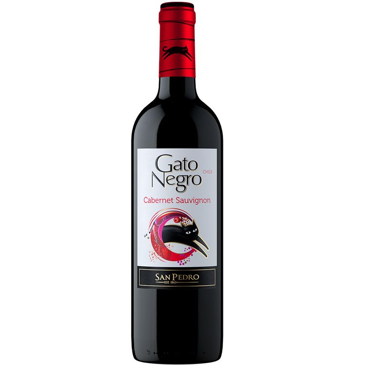 Vino Tinto Gato Negro Cabernet Sauvignon X 750ml Jumbo Colombia