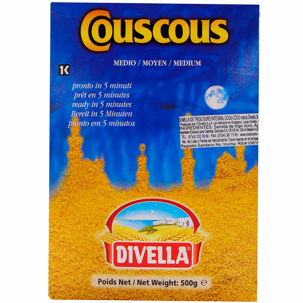 Couscous Divella medio x 500g Jumbo Colombia