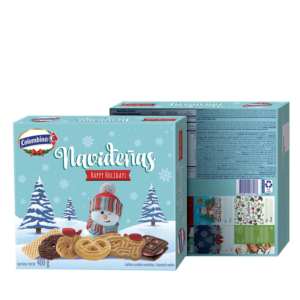 Galletas Colombina Navideñas Surtidas x400g - Jumbo Colombia