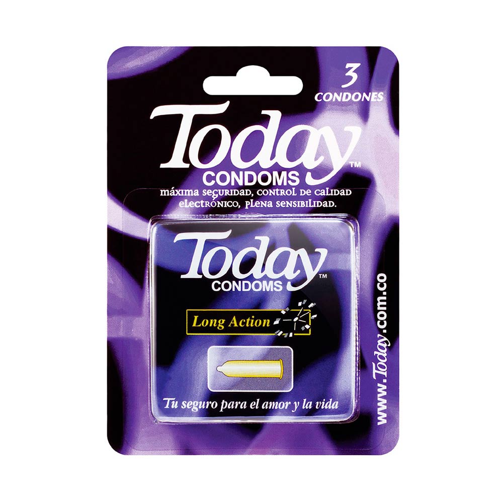 Condones Today long action retardante larga duración x3 und Jumbo