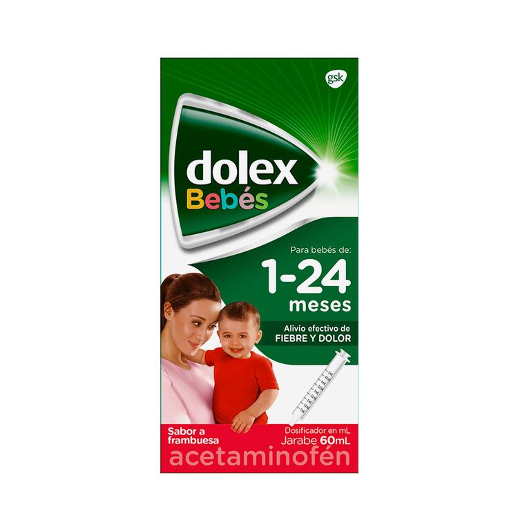 Acetaminofén Dolex jarabe bebes 124 meses x60ml Jumbo Colombia