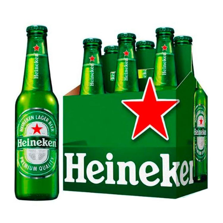 Cerveza Heineken premium lager bot x6und x330ml cu Jumbo Colombia