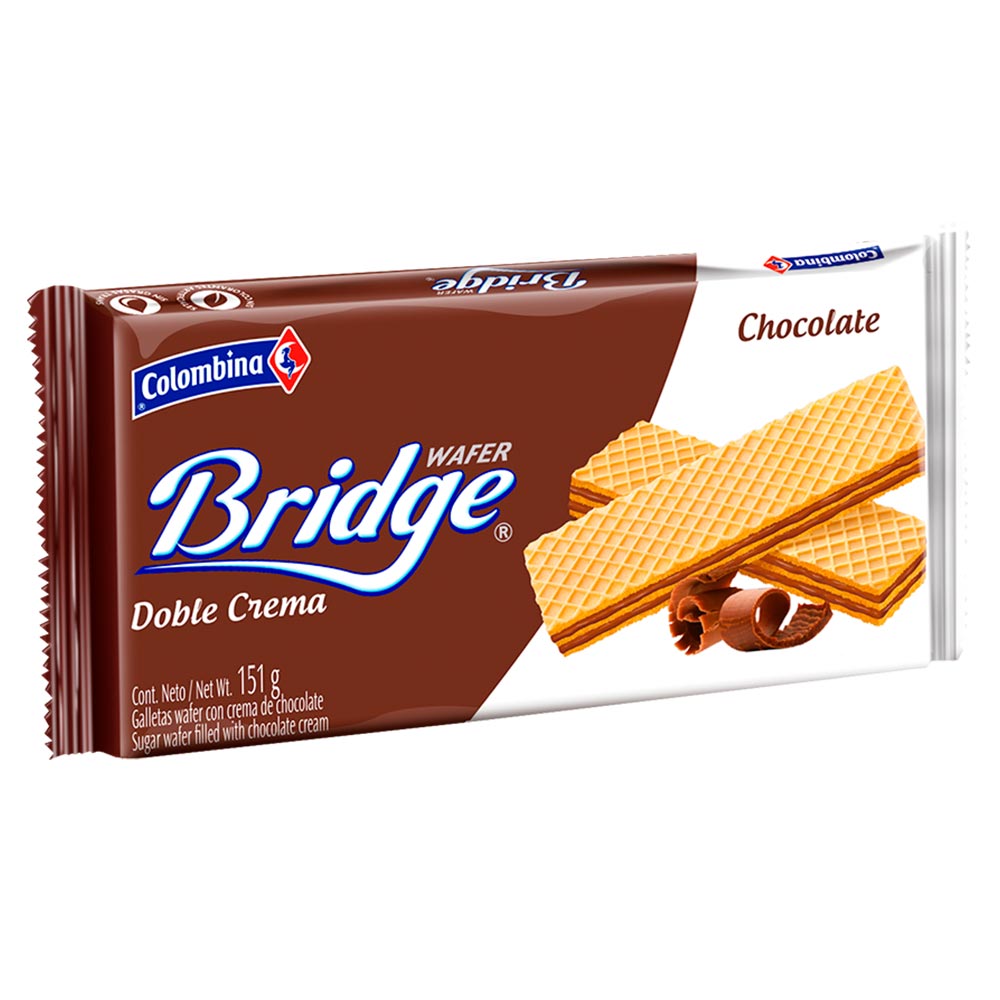 Galleta Wafer Bridge Chocolate x 151gtiendasjumbo.co Jumbo Colombia