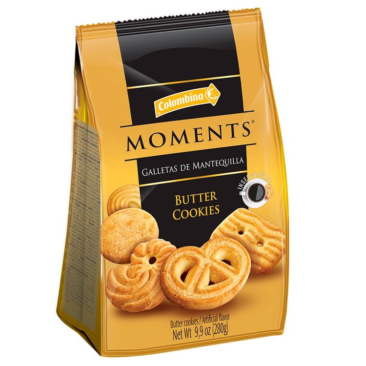 Galletas Moments Mantequilla X 280g Jumbo Colombia