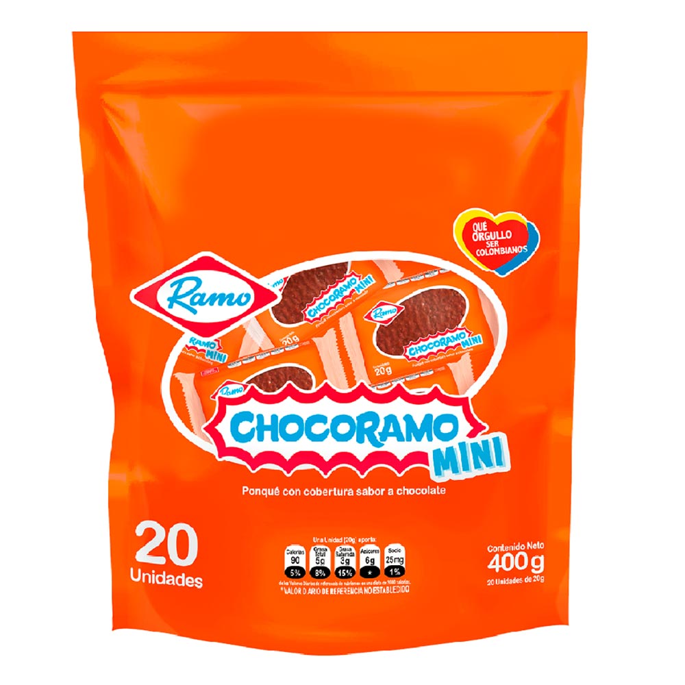 Chocorramo x20und x400g Jumbo Colombia