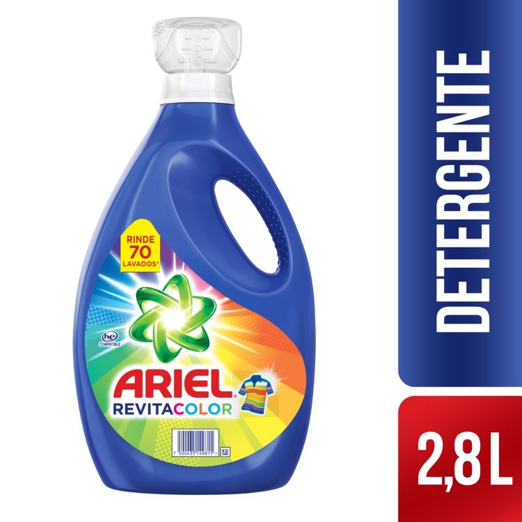 Detergente LĂquido Ariel Revitacolor x2,8L - Jumbo Colombia ariel revitacolor 2.8