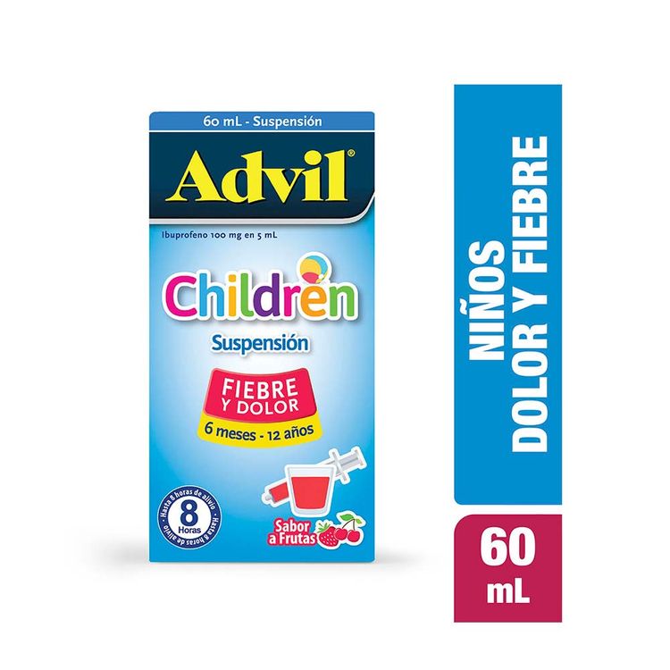 Jarabe Advil children suspensión fiebre y dolor suspensión x60ml