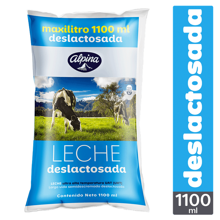 Leche Alpina deslactosada bolsa x1100ml - Jumbo Colombia